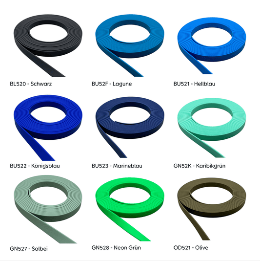 Hausleine 13mm | 1m | aus BioThane® - Dinos Pfotenglück