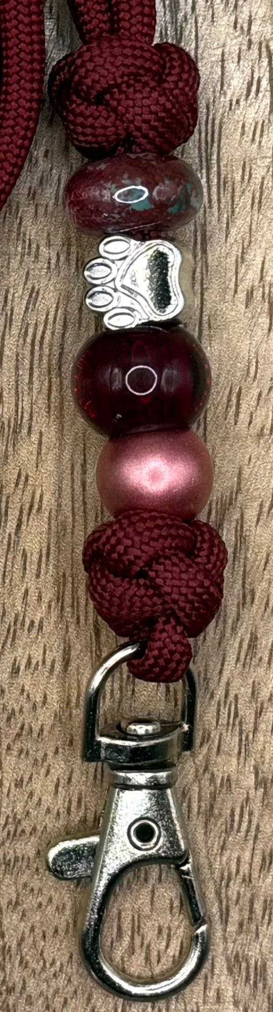 Pfeifenband | aus Paracord | Crimson Ember - Dinos Pfotenglück