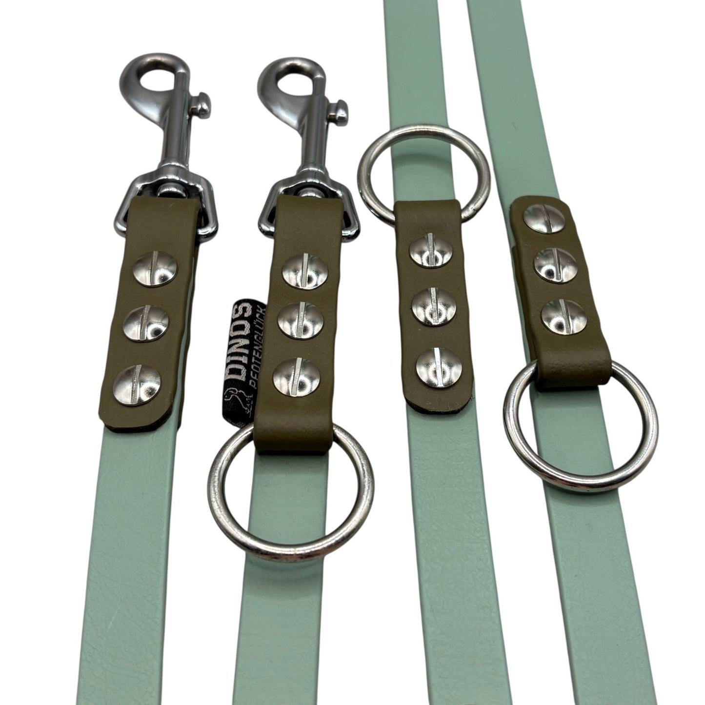 Führleine 16mm | dreifach verstellbar | aus BioThane® - Dinos Pfotenglück