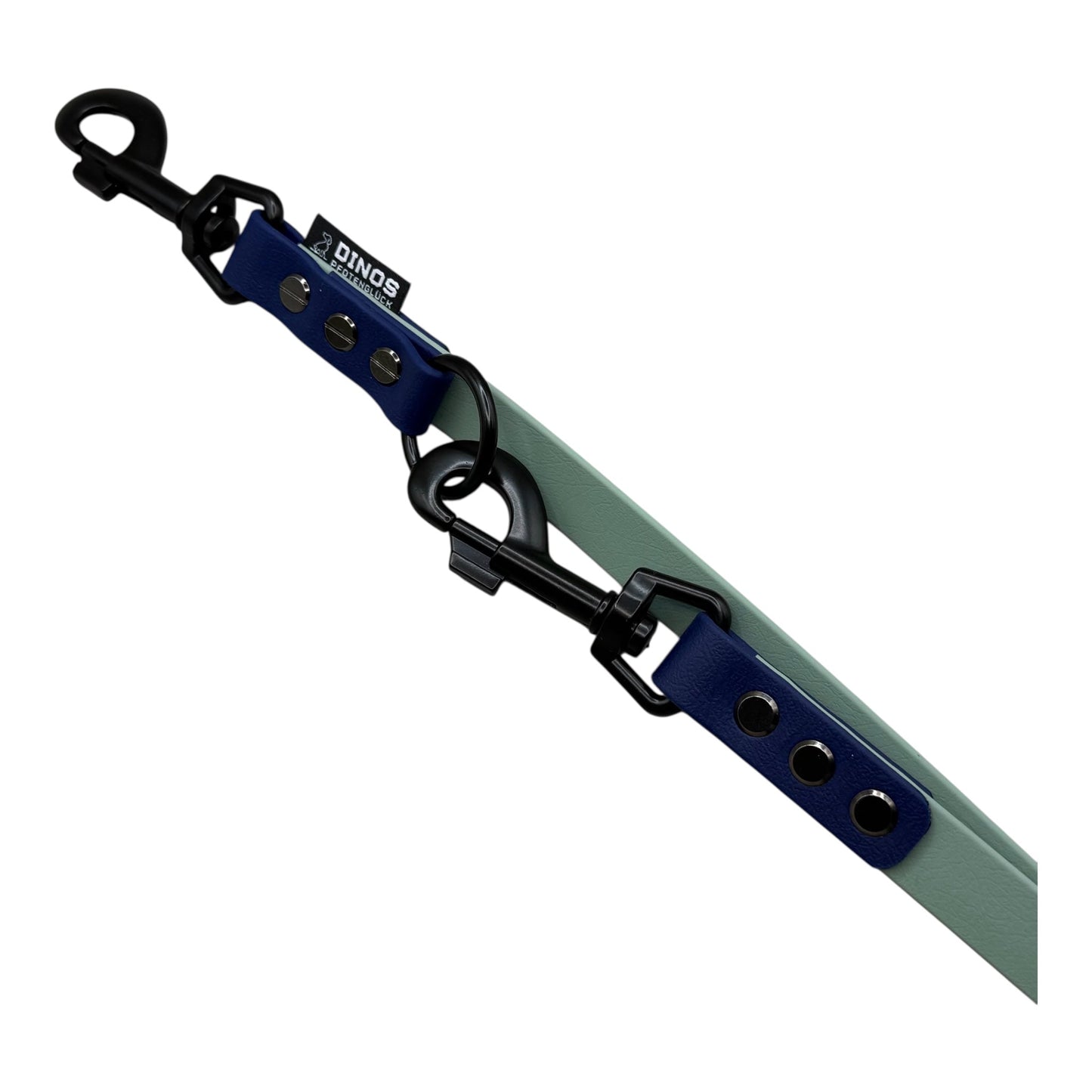 Führleine 16mm | dreifach verstellbar | aus BioThane® - Dinos Pfotenglück