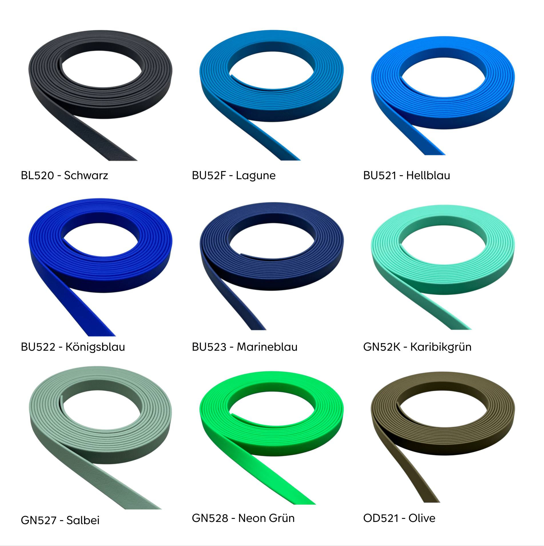 Hausleine 13mm | 1m | aus BioThane® - Dinos Pfotenglück