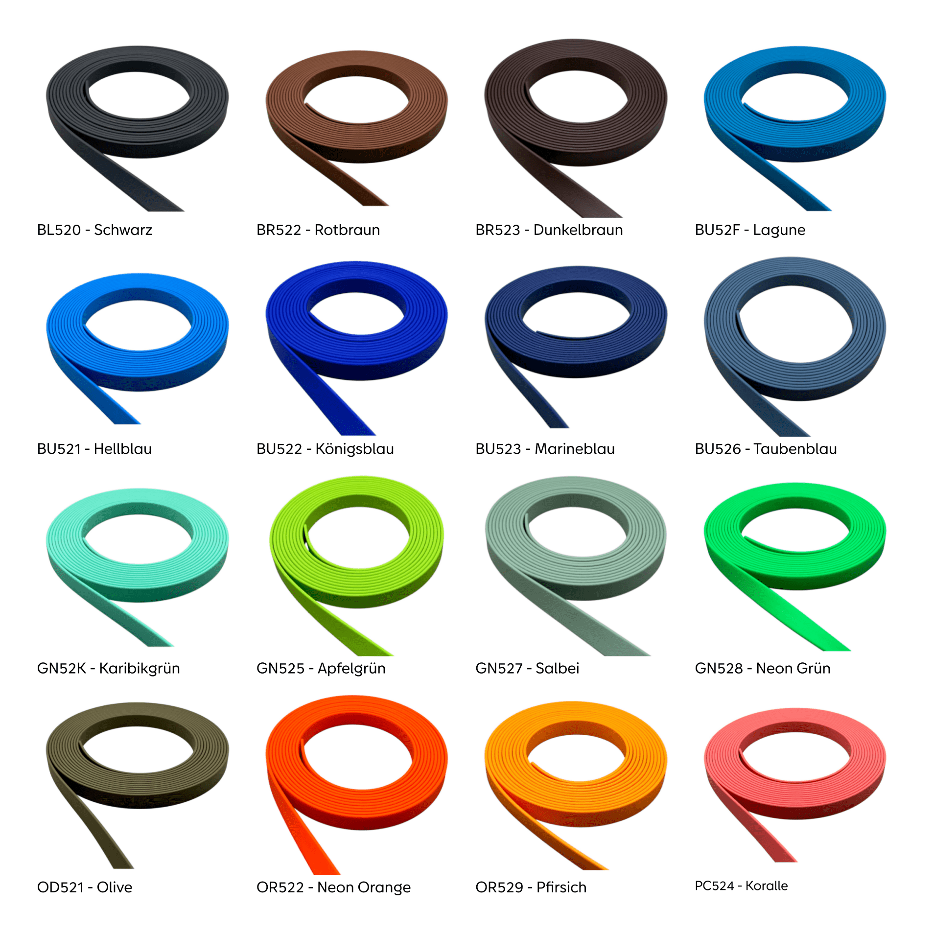 Kurzleine 16mm | aus BioThane® - Dinos Pfotenglück