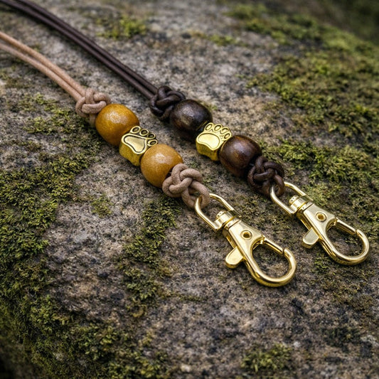 Pfeifenband | aus Leder | Gold - Dinos Pfotenglück