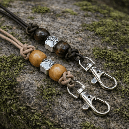 Pfeifenband | aus Leder | Silber - Dinos Pfotenglück