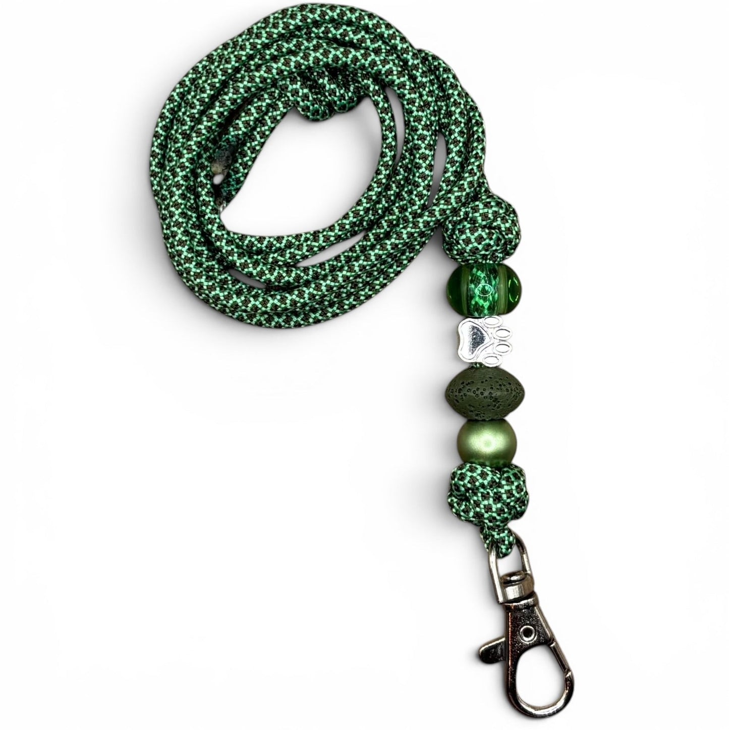 Pfeifenband | aus Paracord | Mint - Olive Drab Diamond - Dinos Pfotenglück