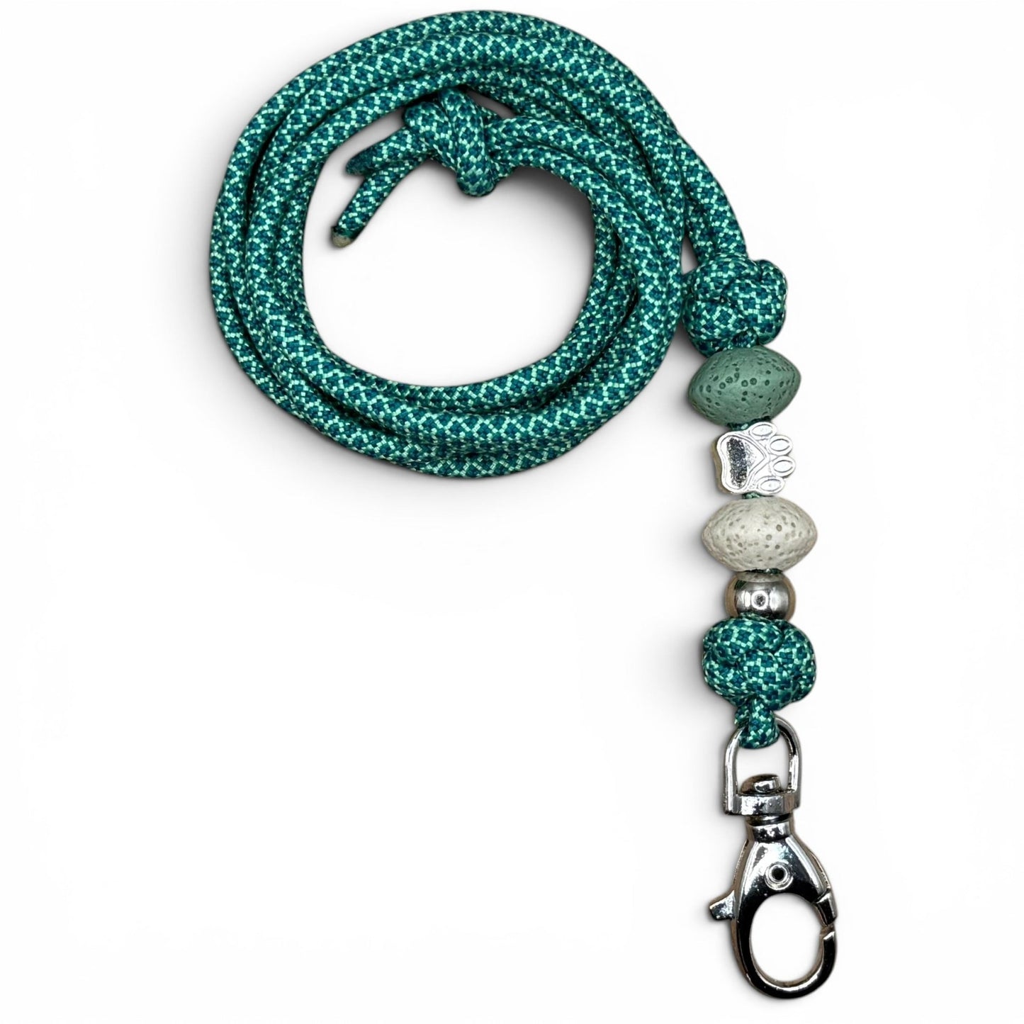 Pfeifenband | aus Paracord | Mint - Teal Diamond - Dinos Pfotenglück