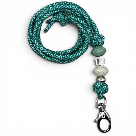 Pfeifenband | aus Paracord | Mint - Teal Diamond - Dinos Pfotenglück