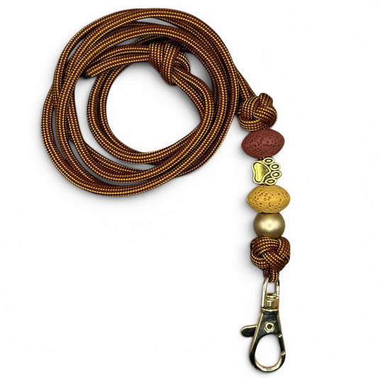 Pfeifenband | aus Paracord | Rotgold - Dinos Pfotenglück