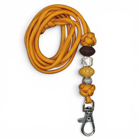 Pfeifenband | aus Paracord | Royal Orange - Dinos Pfotenglück