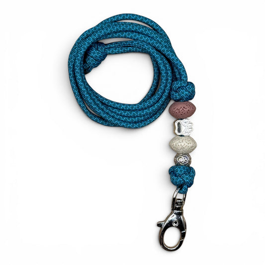 Pfeifenband | aus Paracord | Türkis-Teal - Dinos Pfotenglück
